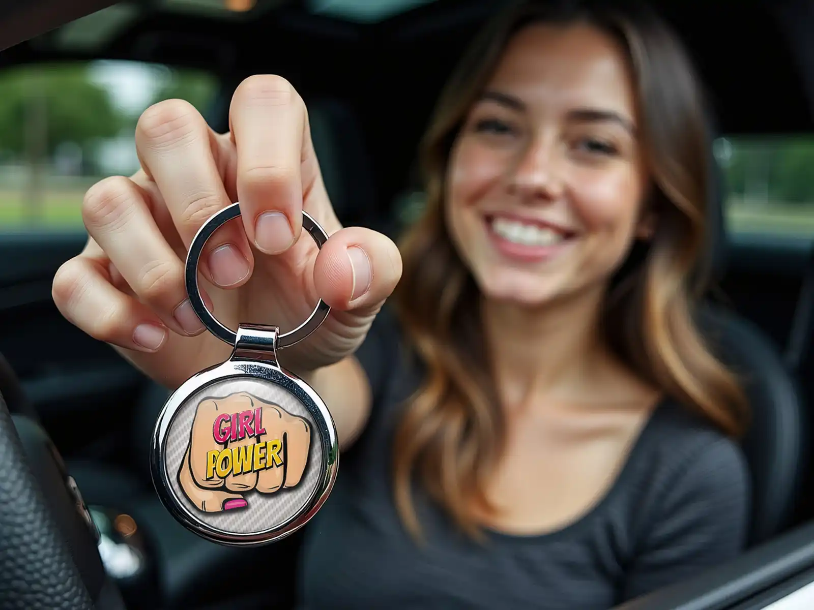 Personalized Keyring Steel Style Force
